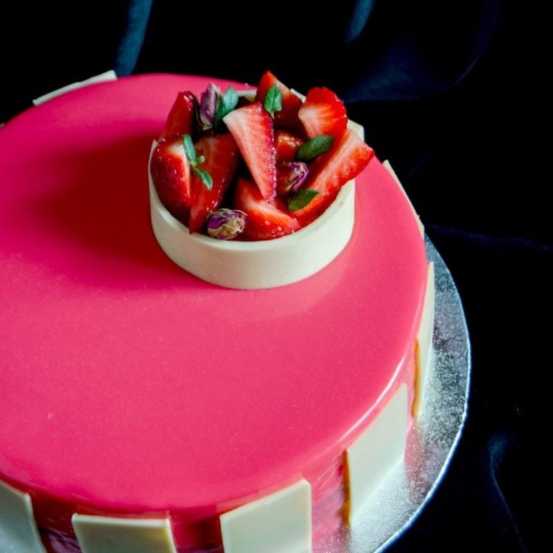 Raspberry Rose Entremet