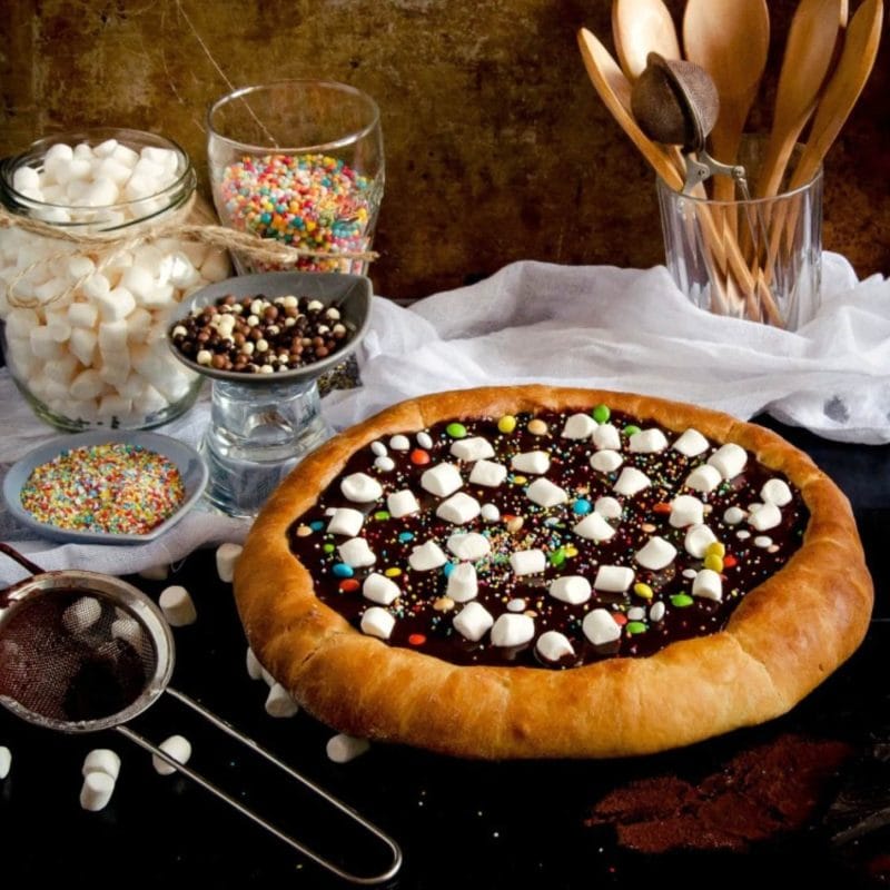 Pizza cu ciocolata