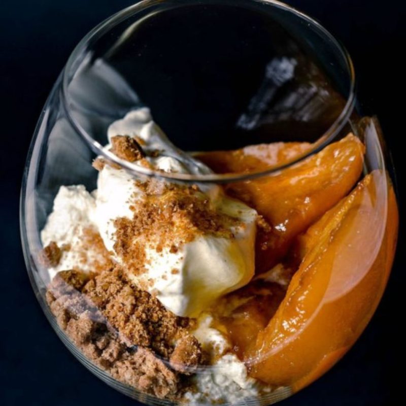Pere coapte cu portocale si ricotta