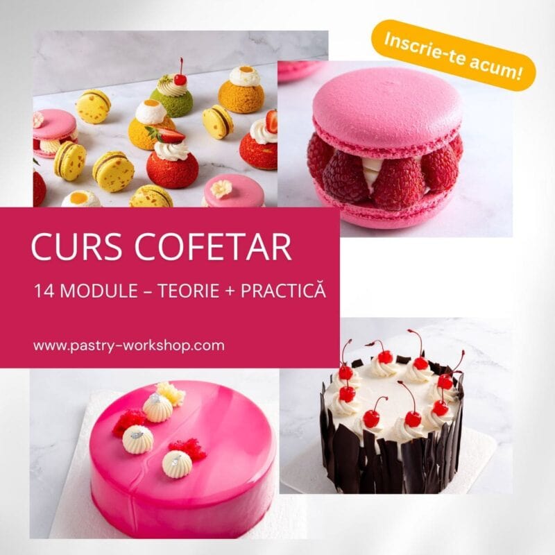 Curs cofetărie online, înscrie-te acum pe site.