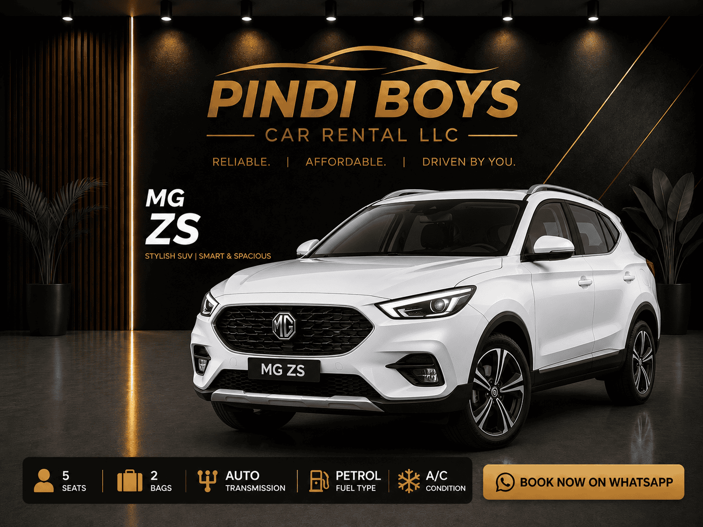 MG ZS compact SUV rental Dubai