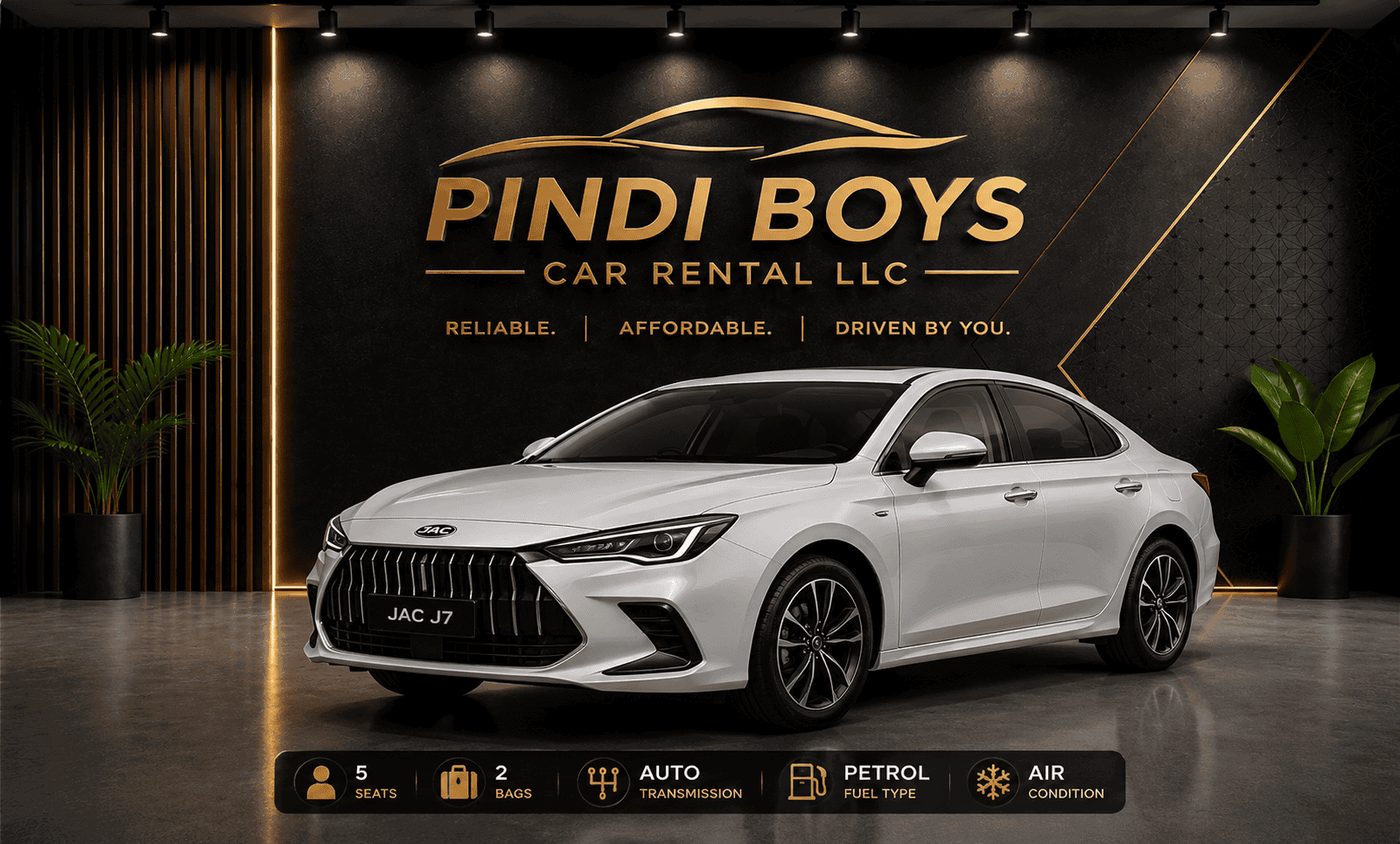 JAC J7 compact SUV rental Dubai