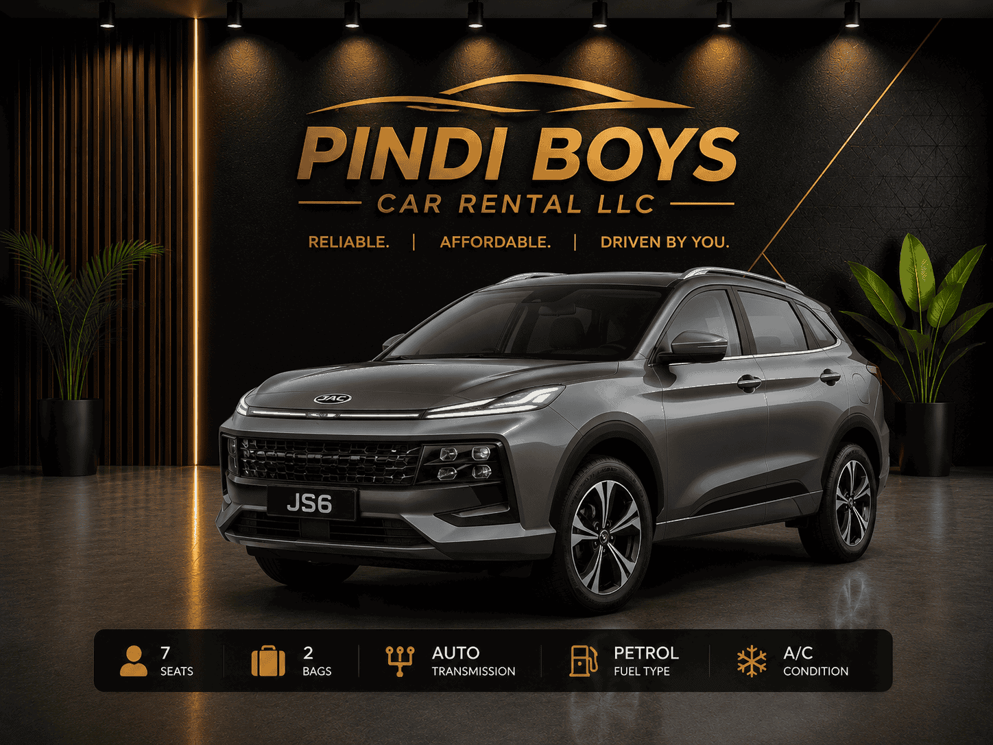 JAC JS6 compact SUV rental Dubai