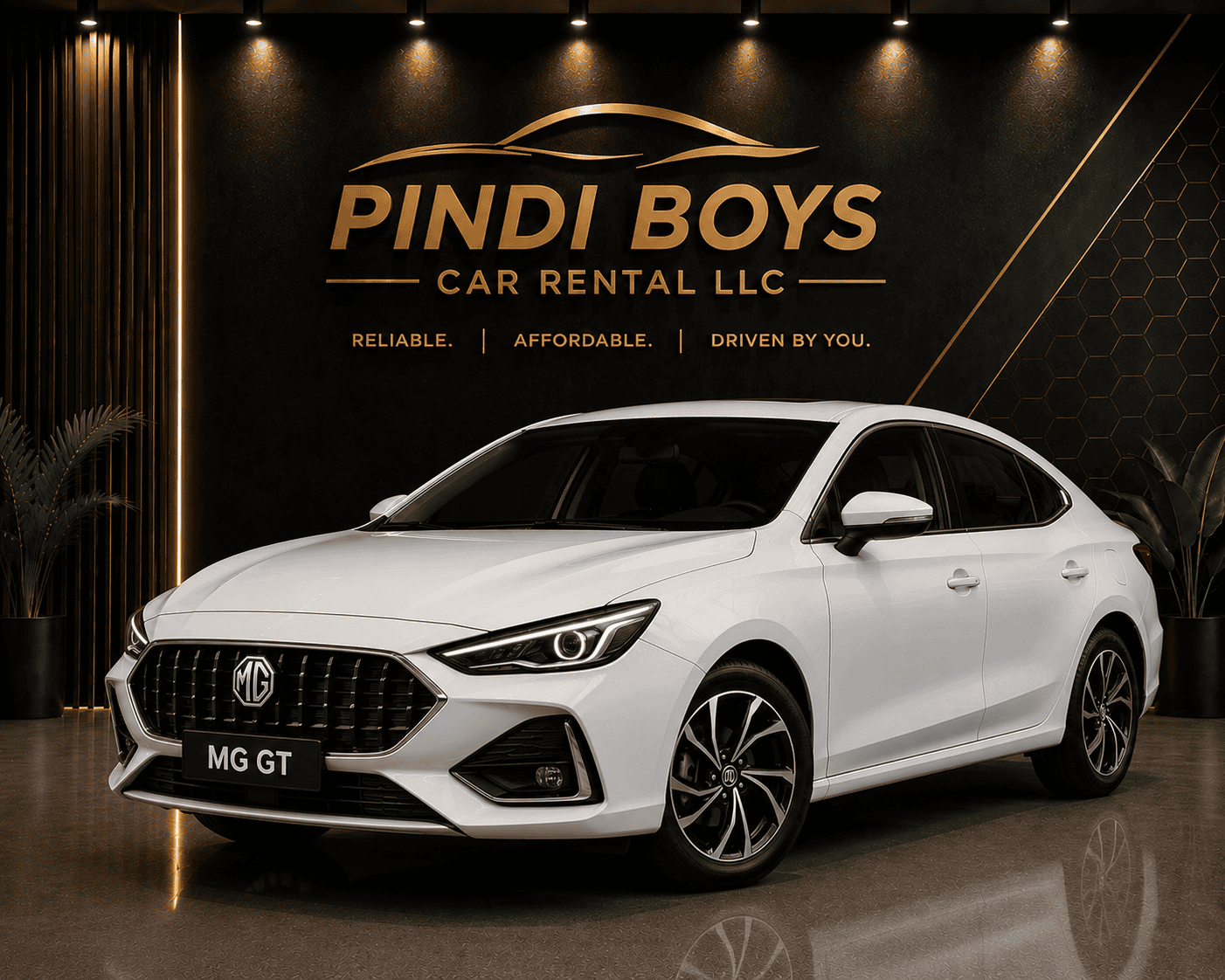 MG GT sports sedan rental Dubai