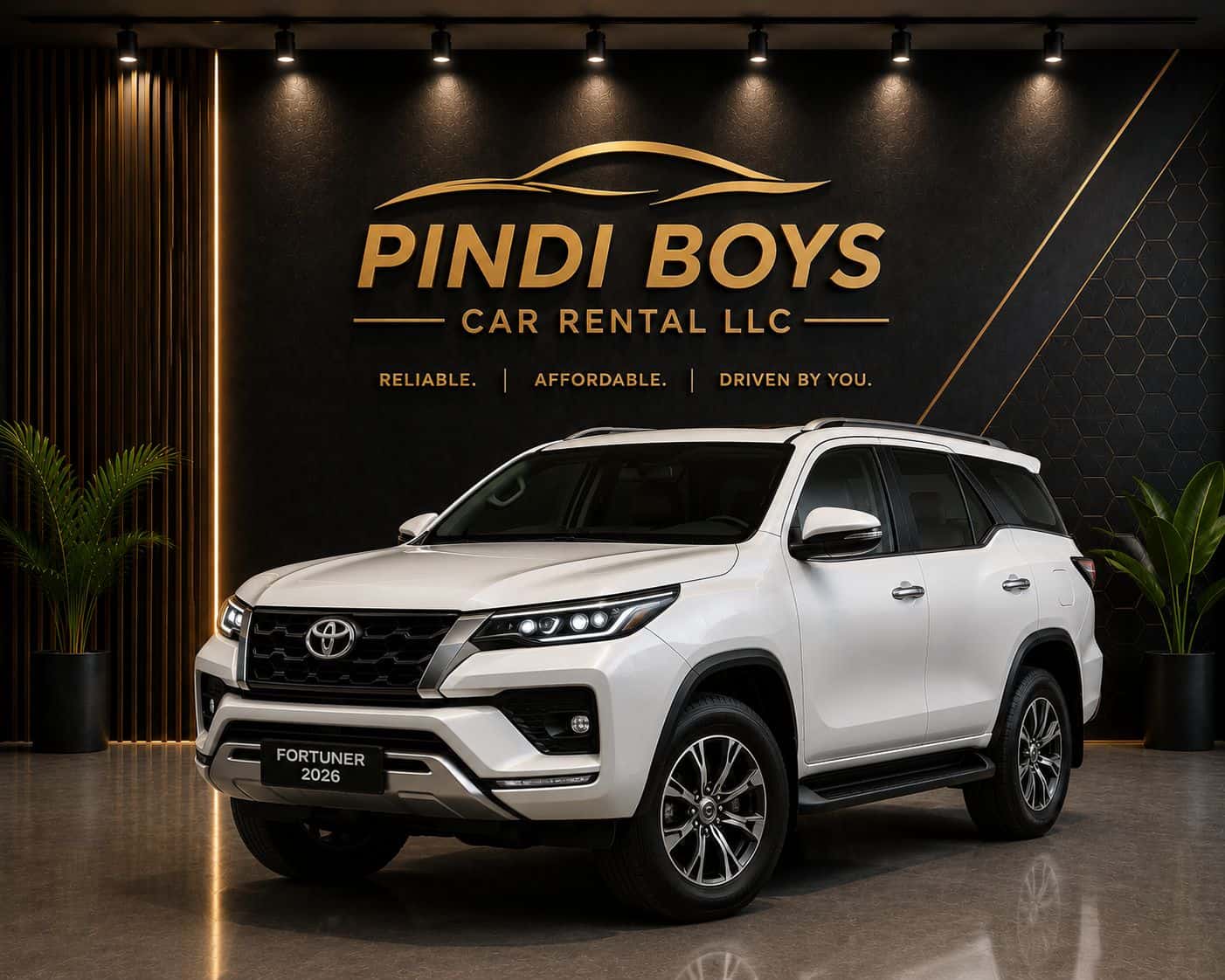 Toyota Fortuner or similar premium suv rental Dubai