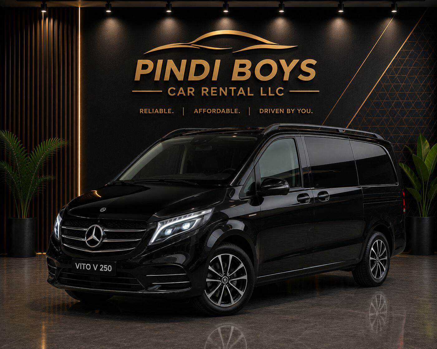 Mercedes Vito or similar minivan rental Dubai