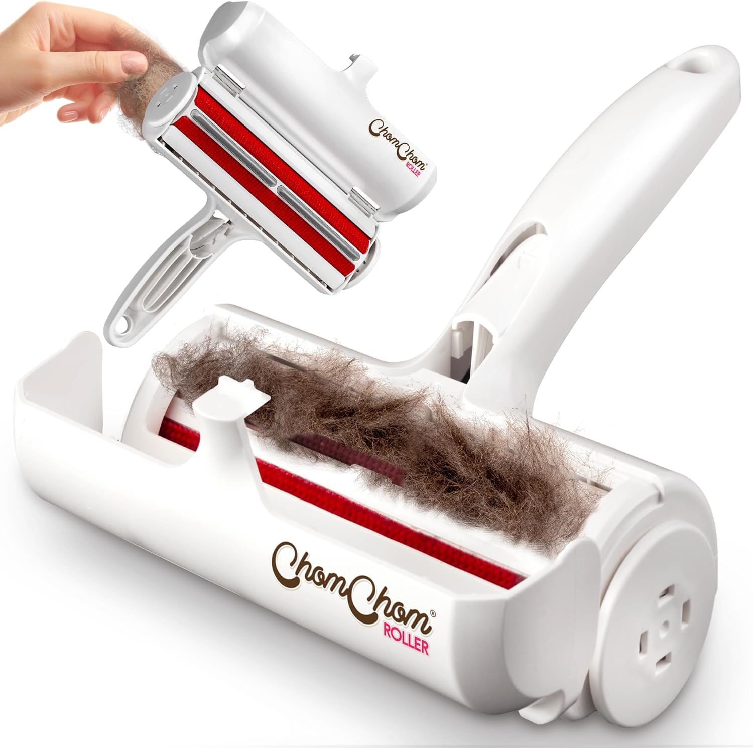 Chom Chom Roller Pet Hair Remover - White