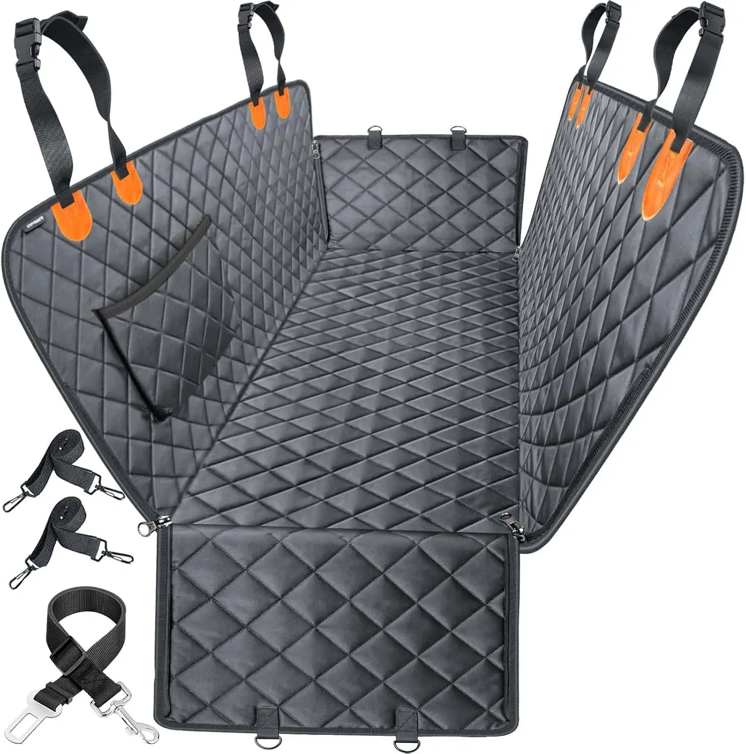URPOWER Dog Car Seat Cover - Waterproof Hammock for Cars and SUVs