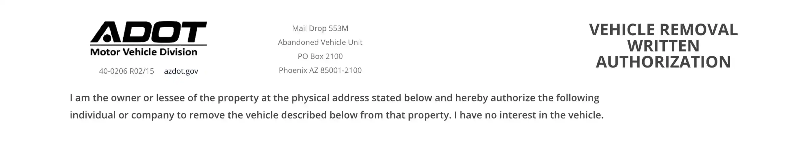 ADOT Motor Vehicle Division