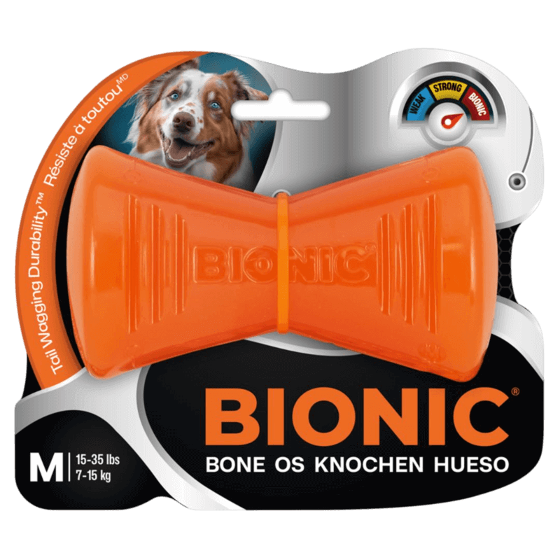 Bionic Hueso rellenable Juguete Resistente para Perros