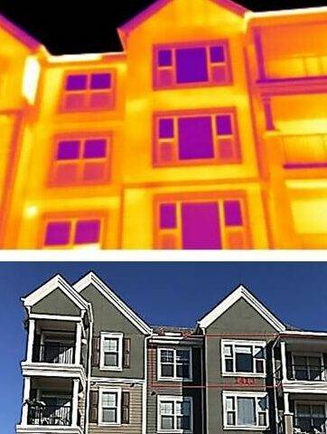 Infrared building envelope survey