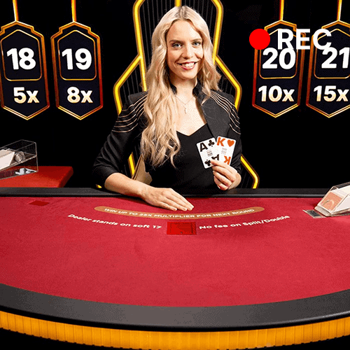 Live Blackjack card game