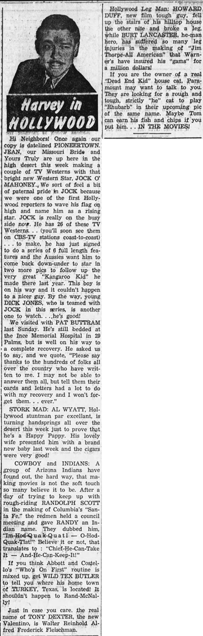 Harvey in Hollywood Nov. 9, 1950