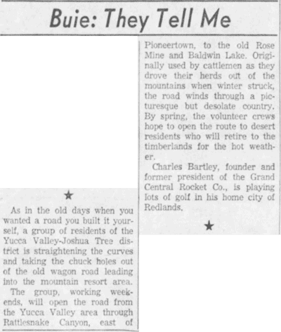 Feb. 25, 1959 - The San Bernardino County Sun article clipping