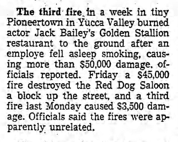 fire claims landmark clipping