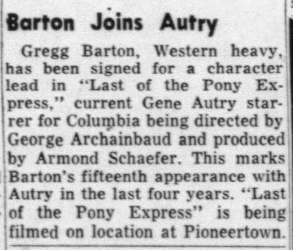 Barton joins Autry clipping