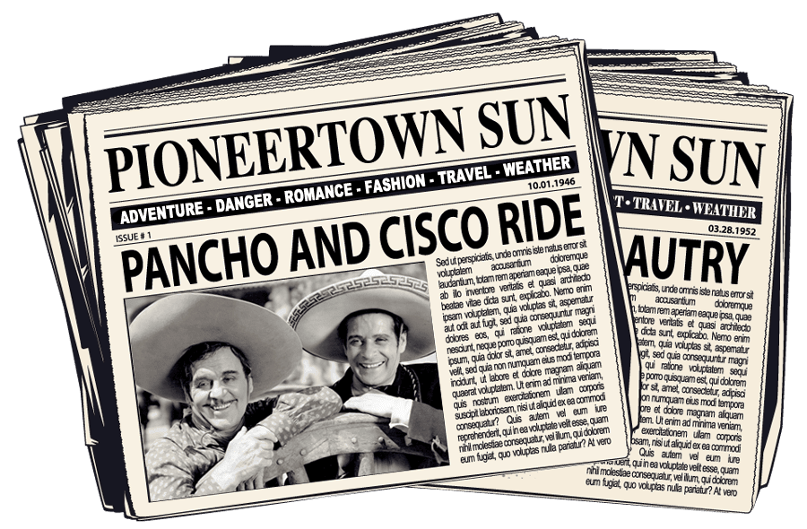 Pioneertown sun newspaper image