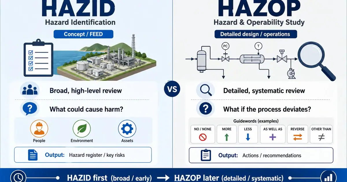 differences between HAZID and HAZOP