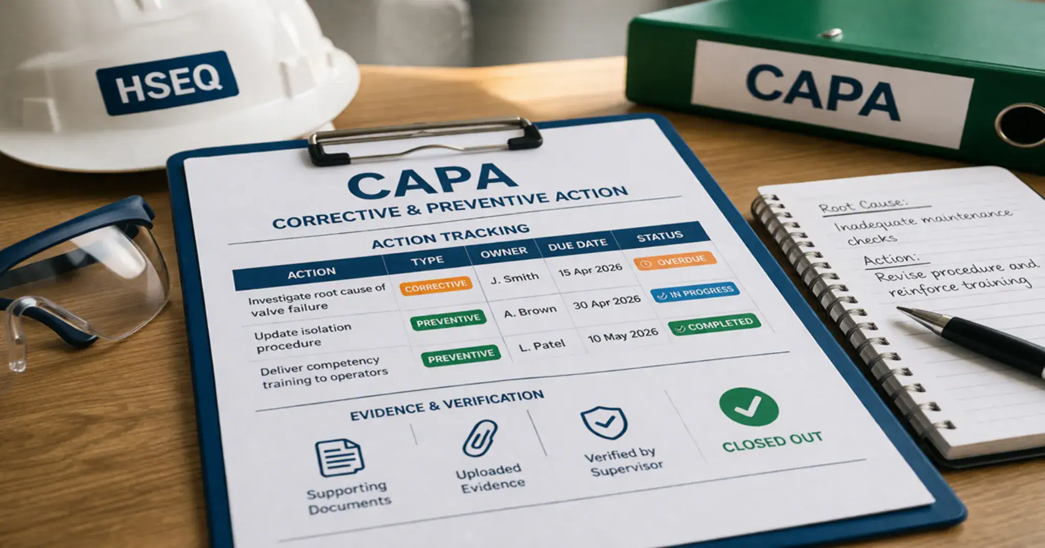 CAPA sheet