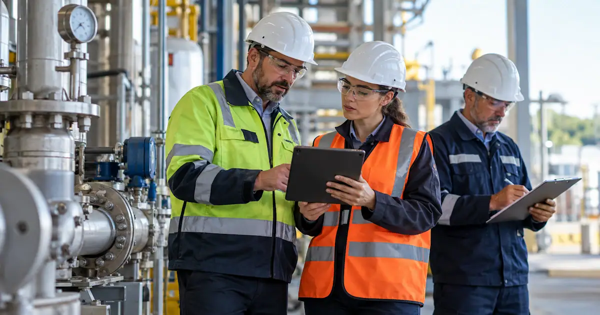 Audtors on a manufacturing site