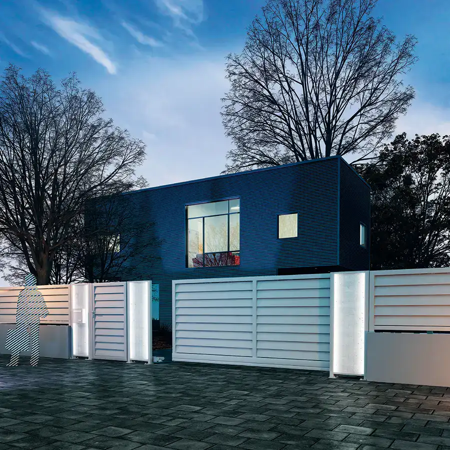 menuiserie aluminium nuit 3D