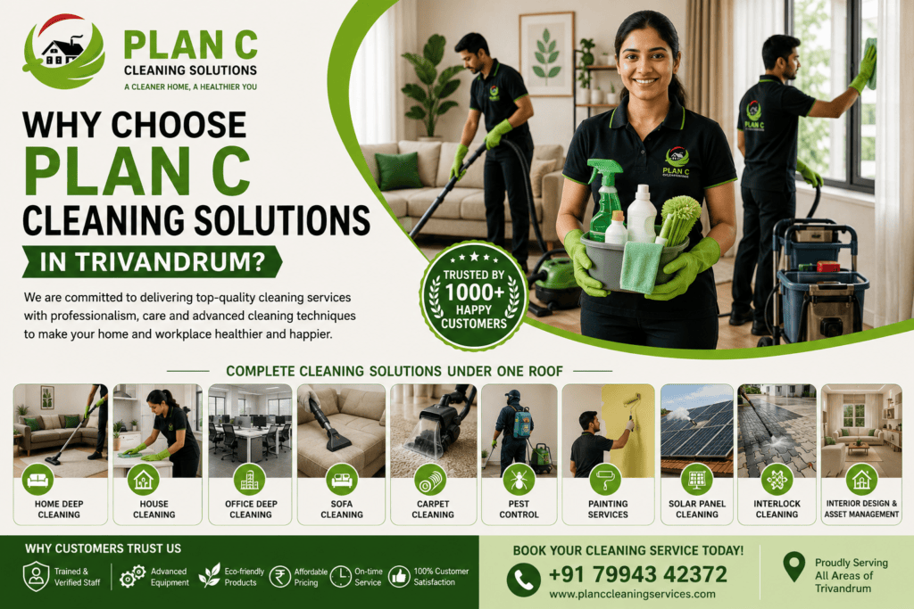 Why Choose Plan C Cleaning Solutions in Trivandrum