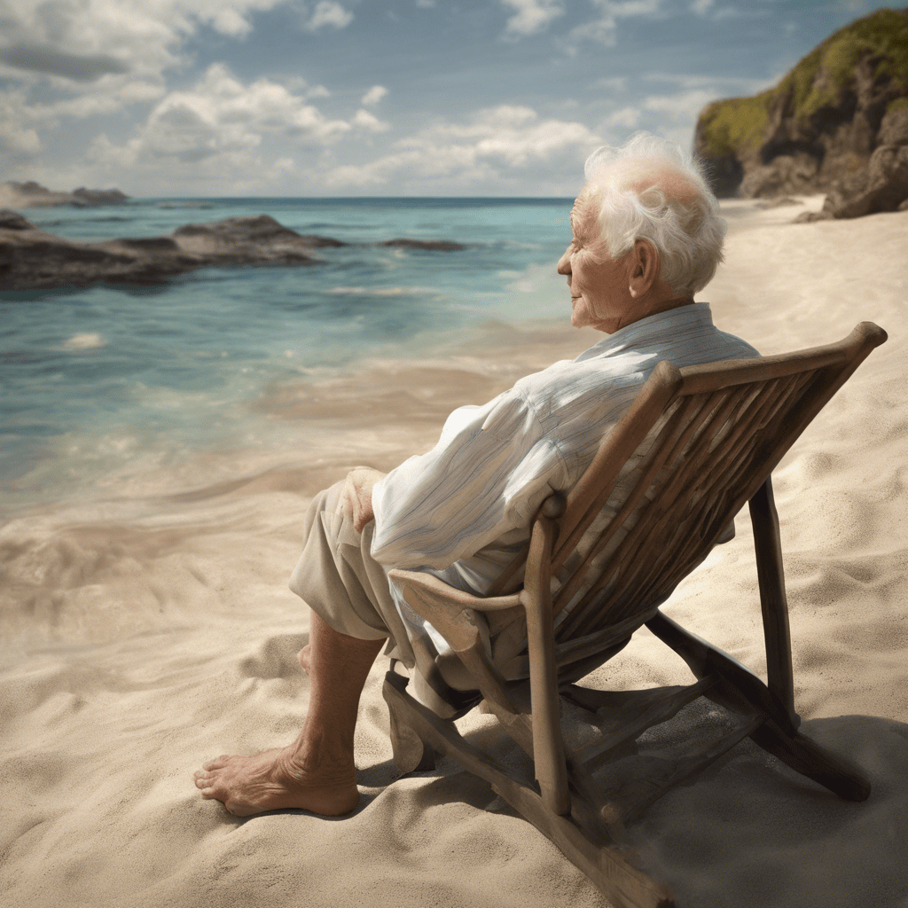  Bank pensioner relaxing 