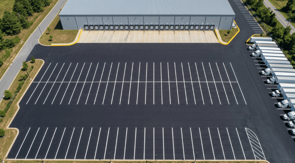 Warehouse and industrial parking striping