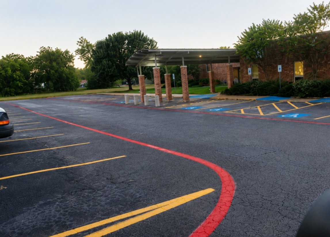 ADA compliant parking striping Humble TX