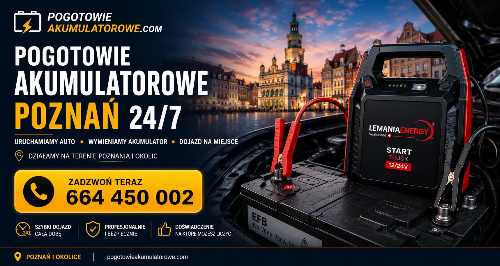 Pogotowie akumulatorowe Poznań