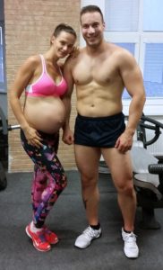 Tehotný osobný tréner Luboš a Monika pohyb.sk