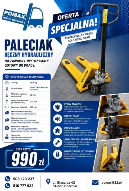Oferta specjalna - Paleciak żółty