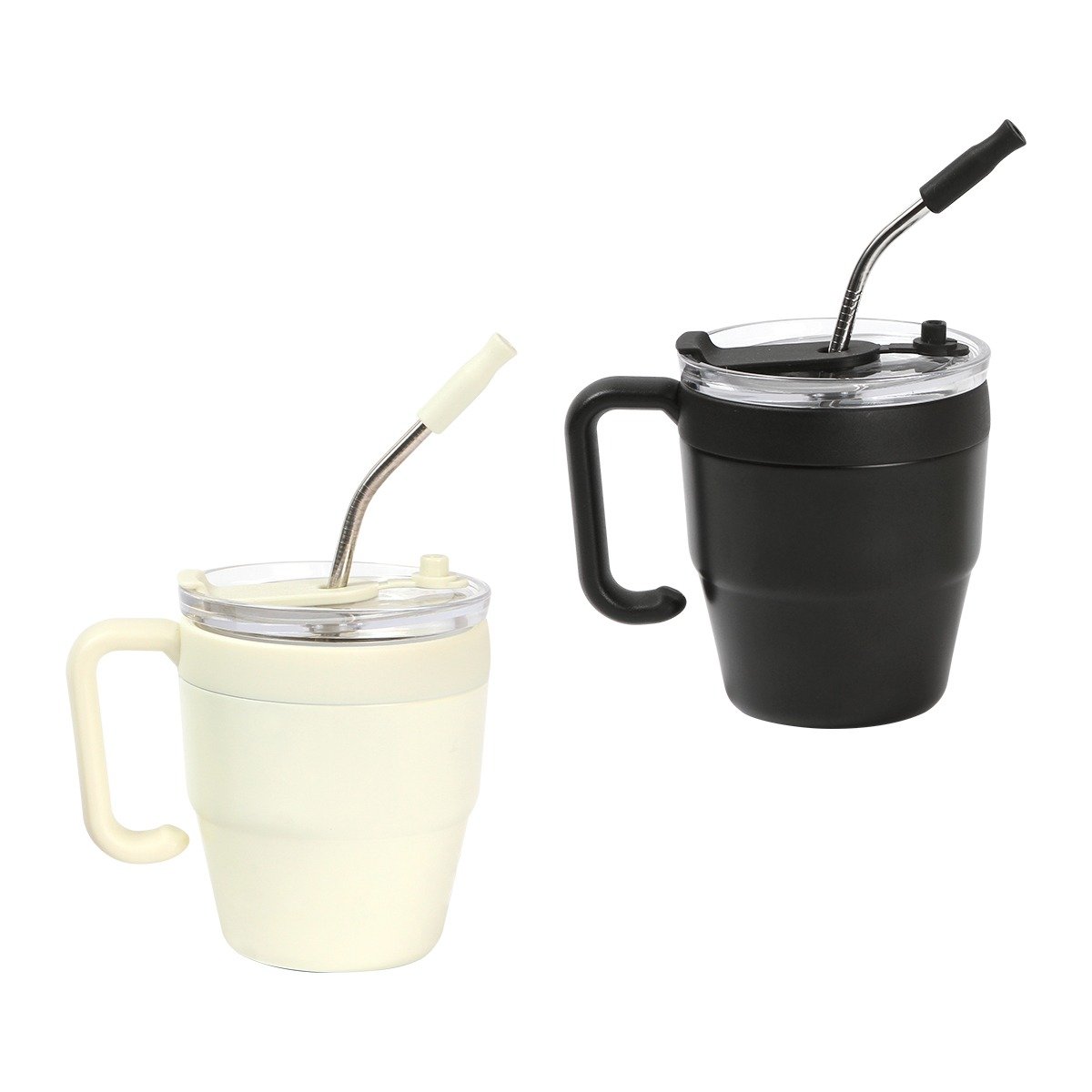 Taza para te blanca y negra