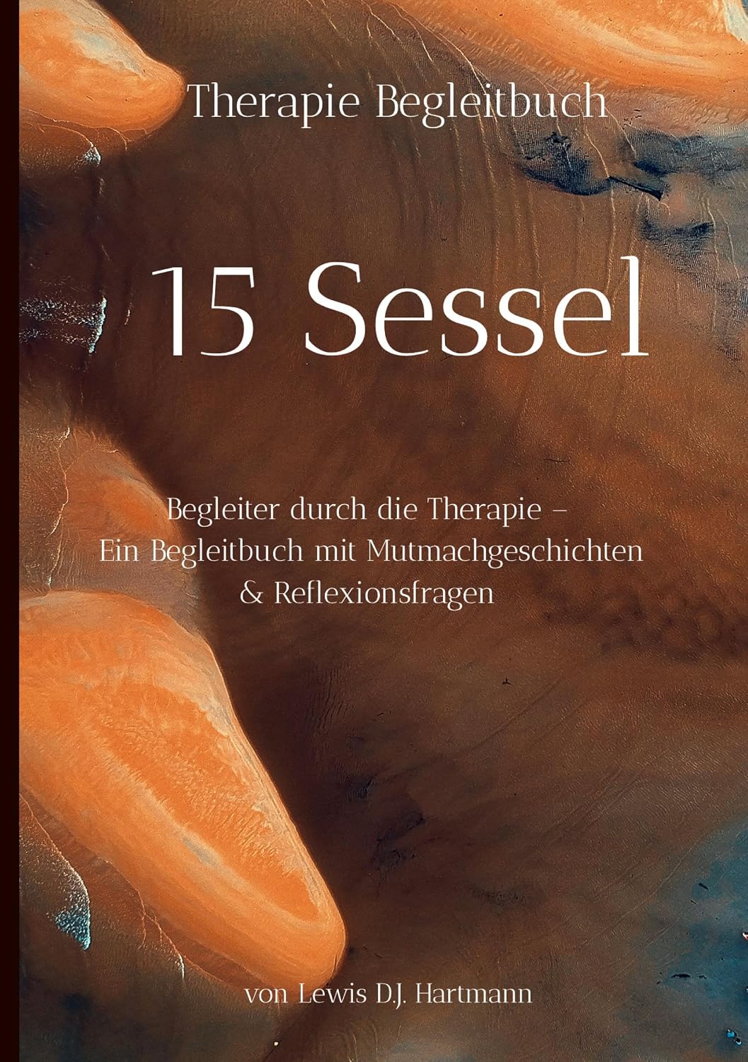 Buchcover „15 Sessel – Dein Therapie-Begleitbuch“