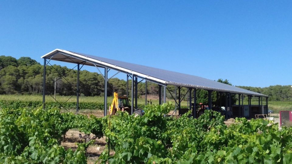 Hangar Agricole bipente asymétrique