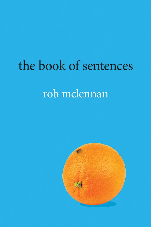 image of the book cover of book of sentences