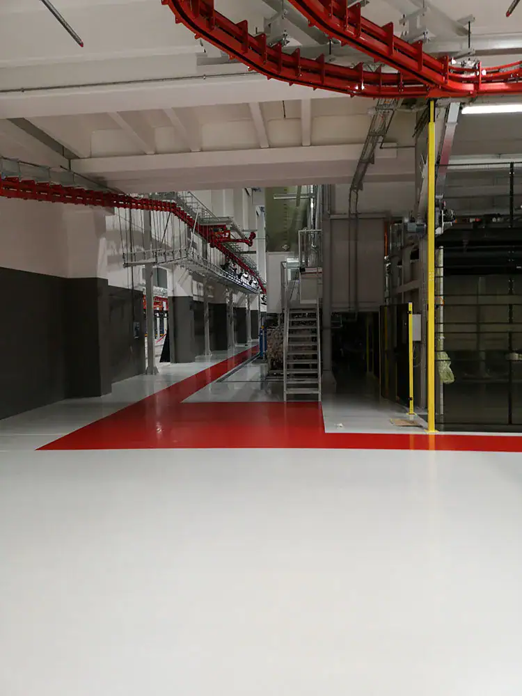 Tinteggiatura pareti industria manifatturiera