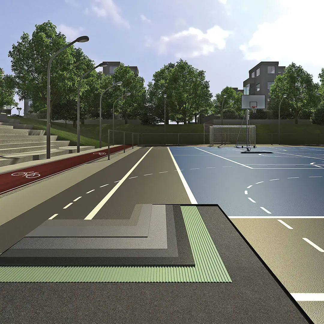Mapei Mapecoat-tns-multisport-comfort campo da basket