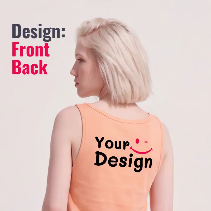 Custom unisex Vest Top Print Notch