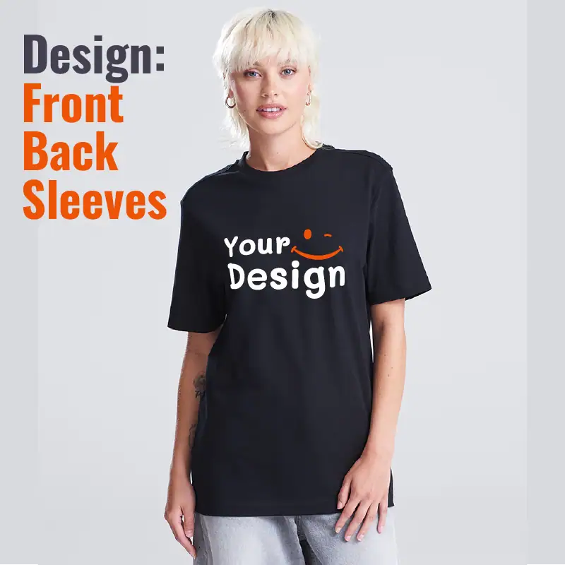 Custom unisex T-shirt Print Notch