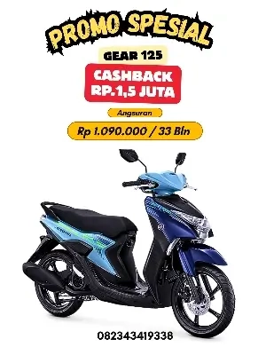 Promo motor gear 125, promo motor yamaha gear 125 makassar 2025, promo motor yamaha gear S 125 makassar 2025, brosur promo motor gear 125 makassar 2025, brosur harga dan angsuran motor gear 125 makassar 2025, cicilan motor gear 125 makassar 2025