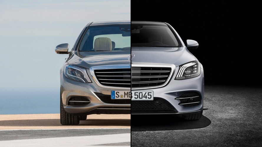 До і після рестайлінгу Mercedes S-Class W222