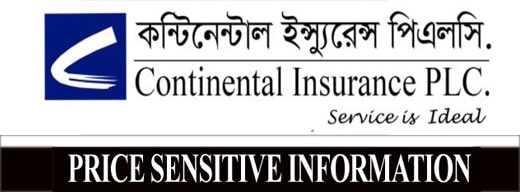 Price Sensitive Information Of Continental Insurance PLC