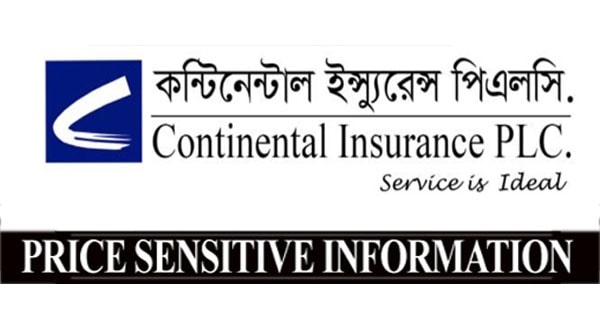 Price Sensitive Information Of Continental Insurance PLC