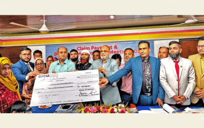 মেঘনা লাইফের ৩০ লাখ ৫১ হাজার টাকার একক মৃত্যুদাবি পরিশোধ