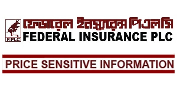Price Sensitive Information Of Federal Insurance PLC