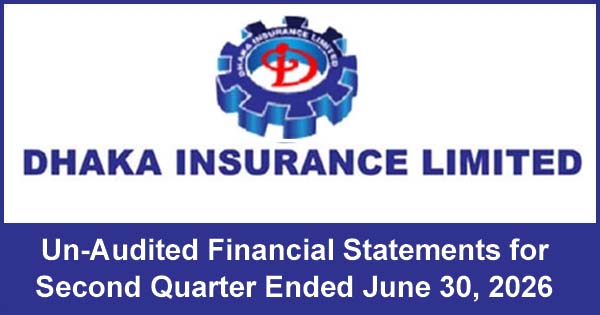 Un-Audited Financial Statements for Second Quarter Ended June 30, 2026 of Dhaka Insurance Limited