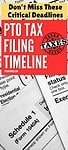'don't miss these critical deadlines: pto tax filing timeline' atop IRS tax forms