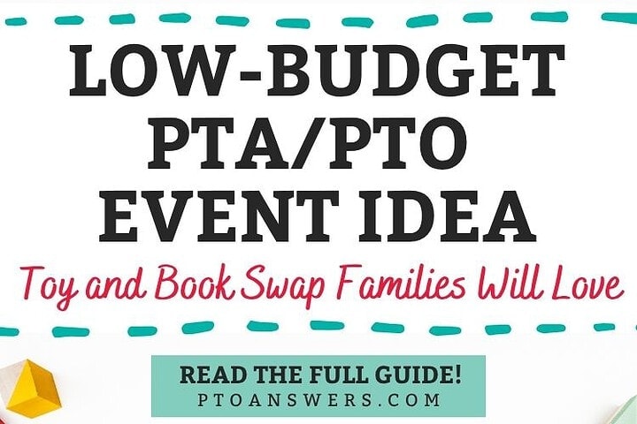 'low budget pta/pto events idea toy and book swap families will love'