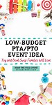 'low budget pta/pto events idea toy and book swap families will love'